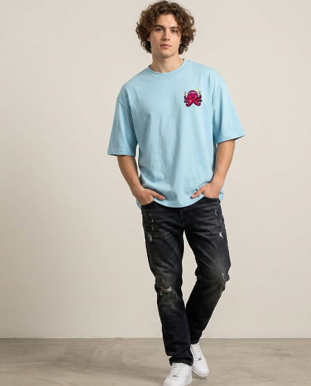 Tako Yaki Oversized T-Shirt - Light
