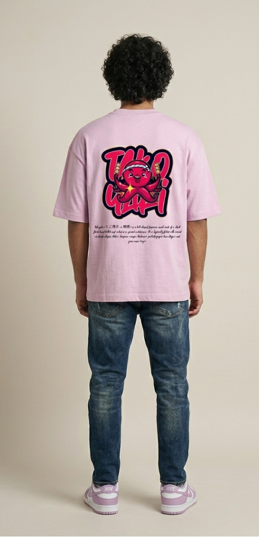 Tako Yaki Oversized T-Shirt - Light